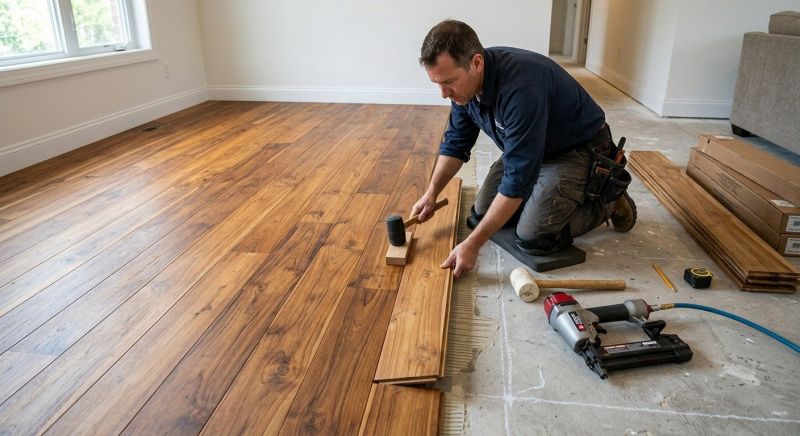 Teak Flooring Installation