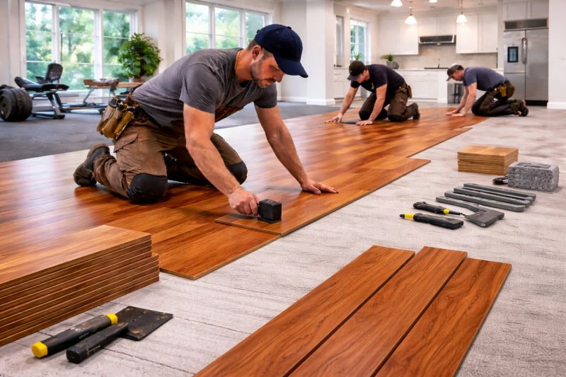 Cherry Floor Installation in Ashland, OH