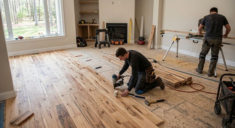 Hickory Floor Installation in Wooster, OH