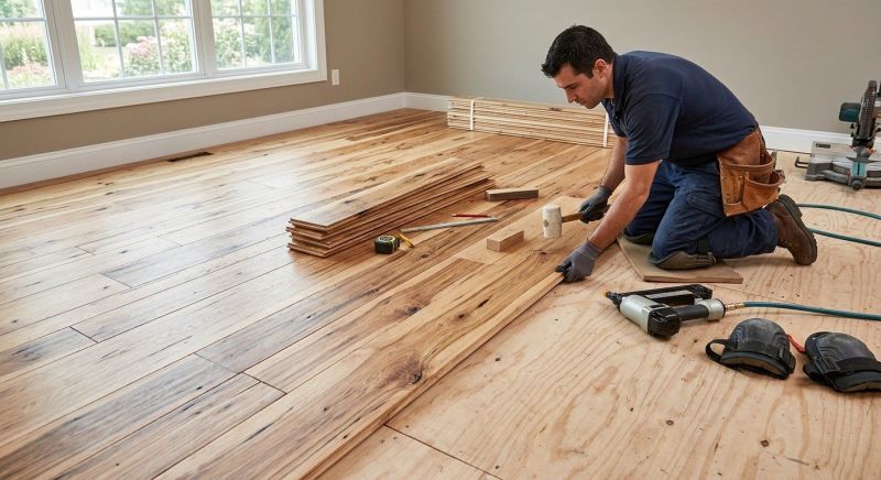 Hickory Floor Installation in Wooster, OH