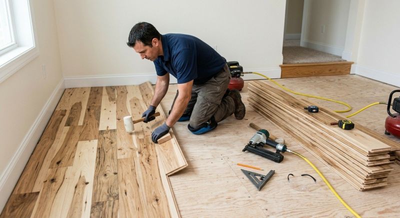 Hickory Floor Installation in Wooster, OH
