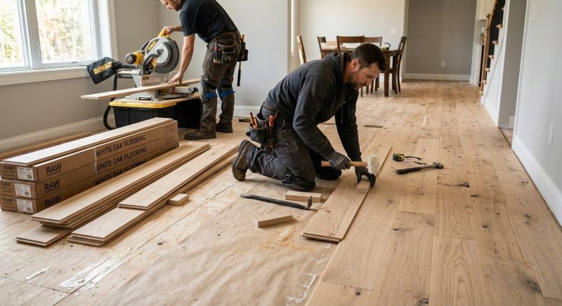 Oak Floor Installation in Massillon, OH