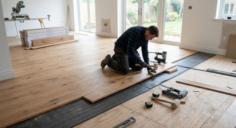 Oak Floor Installation in Nashville, OH