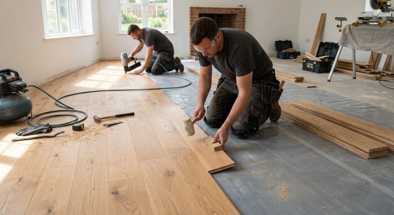 Oak Floor Installation in Stark County, OH