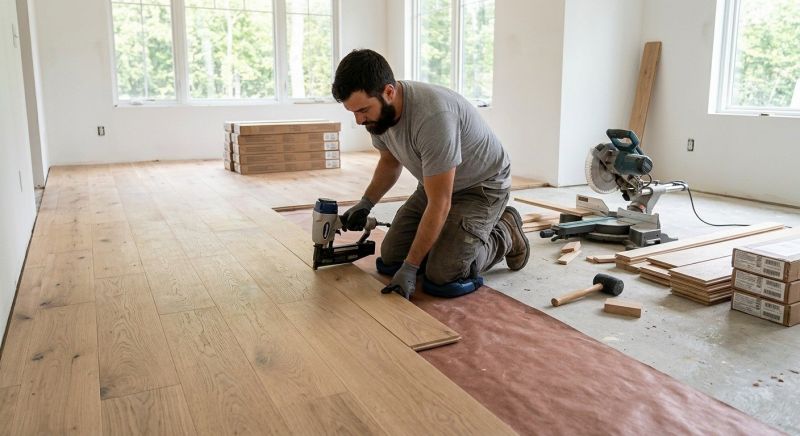 Oak Floor Installation in Summit County, OH