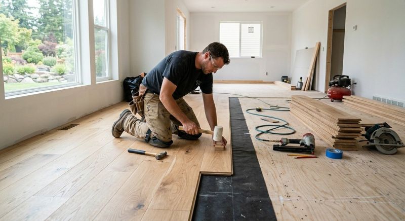 Oak Floor Installation in Wadsworth, OH