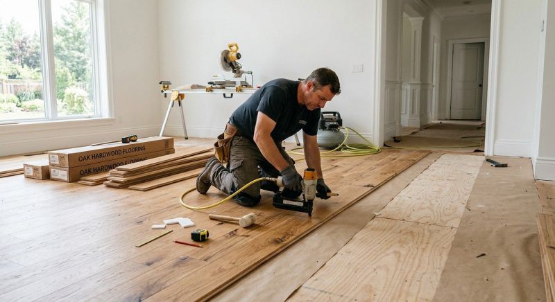 Oak Floor Installation in Wadsworth, OH
