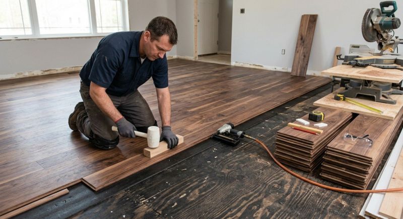 Walnut Flooring Installation in Wooster, OH