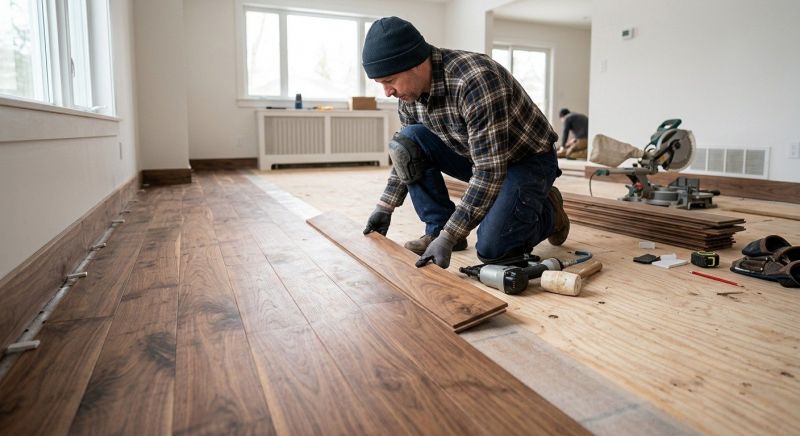 Walnut Flooring Installation in Wooster, OH