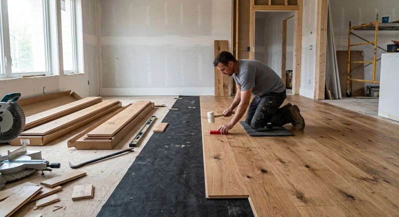 Wide Plank Floor Installation in Wooster, OH