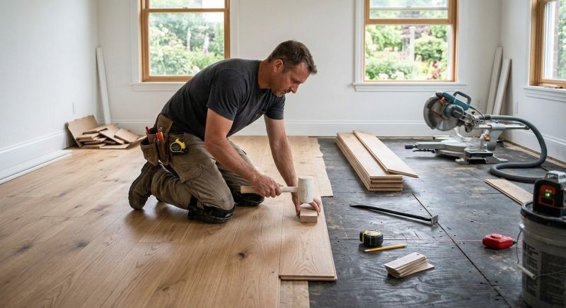 Wide Plank Floor Installation in Wooster, OH